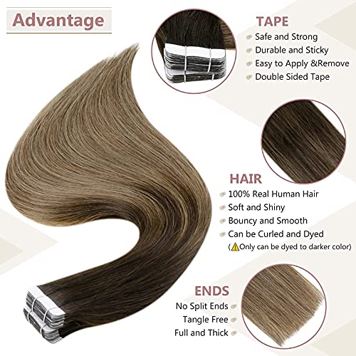 Remy Human Hair Tape Extensions 20 Pcs - Image 160