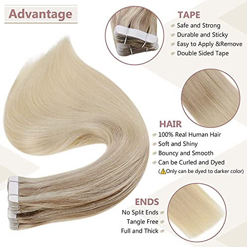 Remy Human Hair Tape Extensions 20 Pcs - Image 52