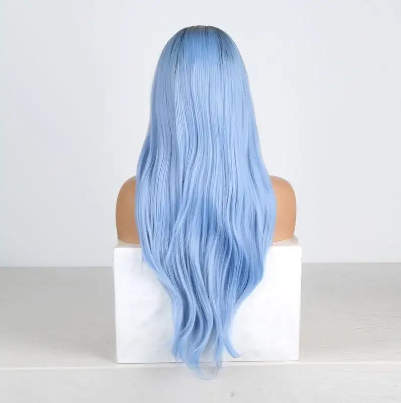Renegade | Ombre Blue Two Tone Glueless Lace Wig - Image 2