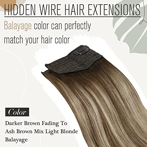 Ombre Halo Human Hair Extensions (Canada) – Instant Volume & Length - Image 2