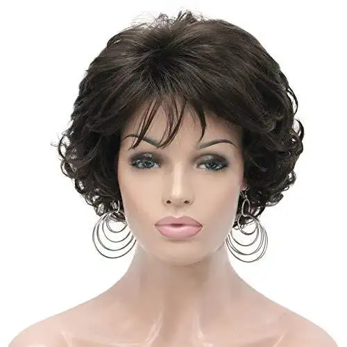 Short Layered Prestyled Synthetic Wig