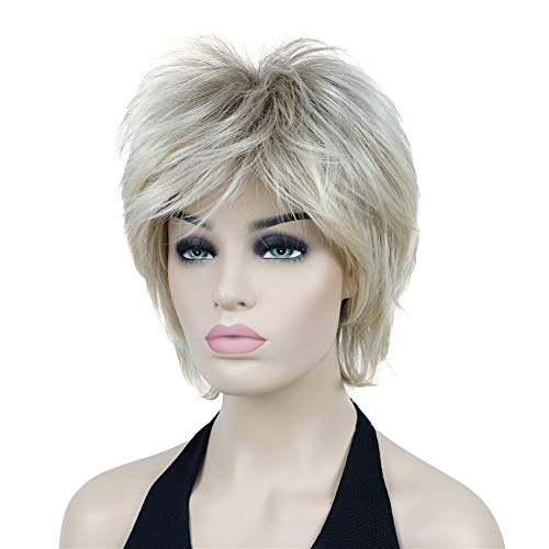 Short Layered Shaggy Synthetic Wig with Bangs - Image 25