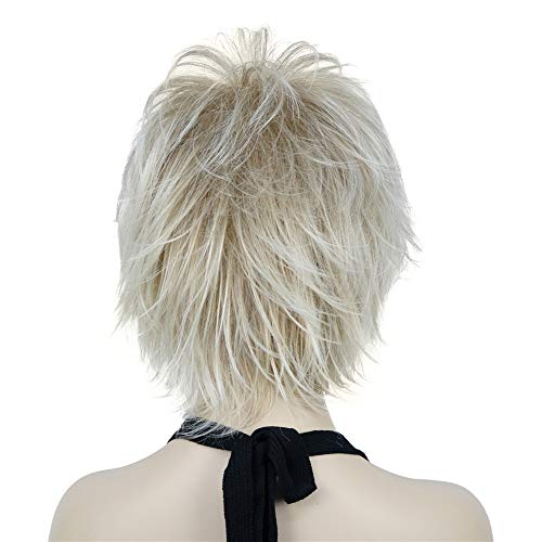 Short Layered Shaggy Synthetic Wig with Bangs - Image 31