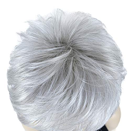 Short Layered Shaggy Synthetic Wig with Bangs - Image 49