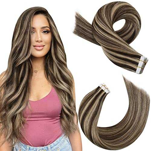 Tape in Hair Extensions 22 Inch Remy Tape in Extensions 20 Pieces 50 G