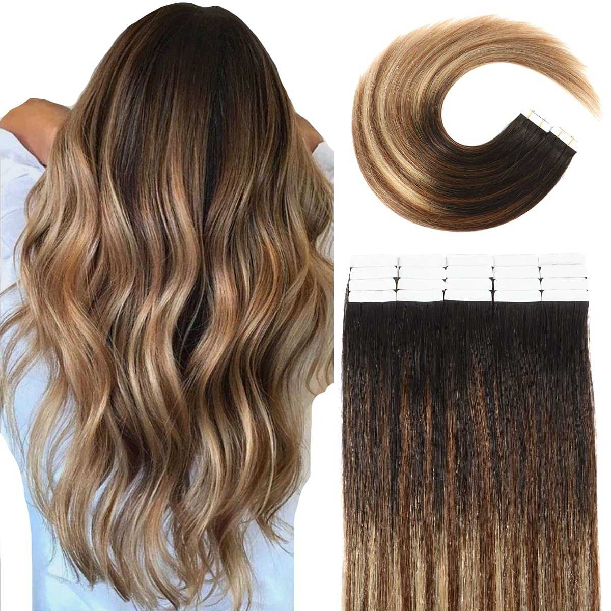Tape in Hair Extensions Human Hair - 20 Pcs 50 Grams - Image 63