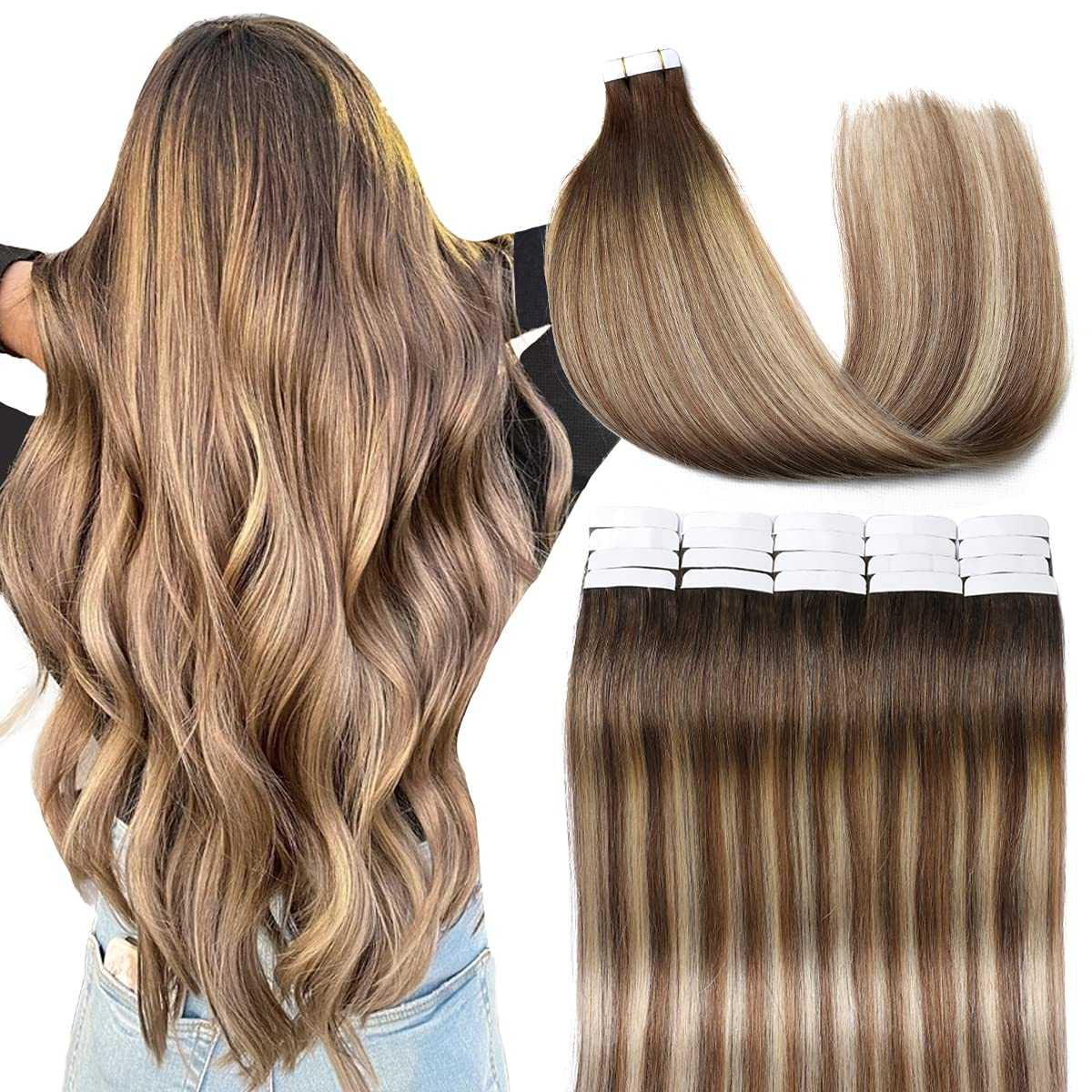 Tape in Hair Extensions Human Hair - 20 Pcs 50 Grams - Image 83