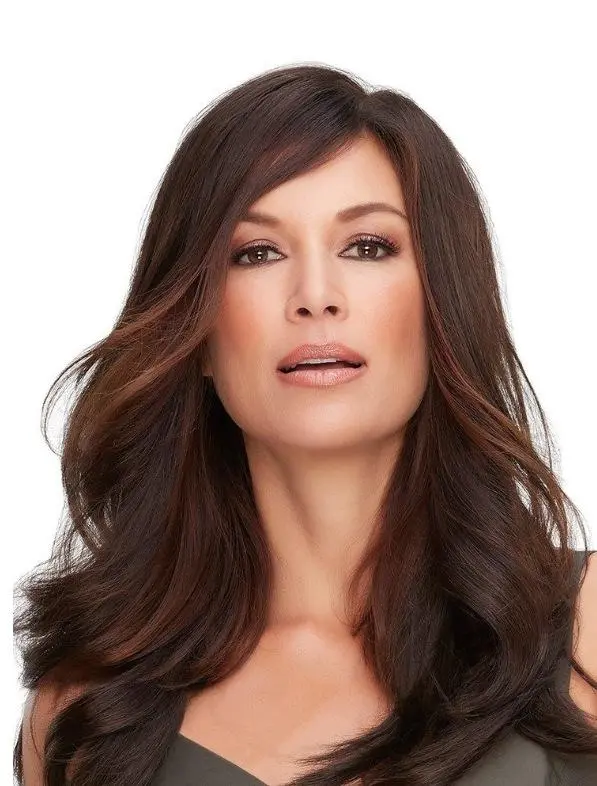 Top Full 18 inch Synthetic Monofilament Hairpiece Topper - Image 2