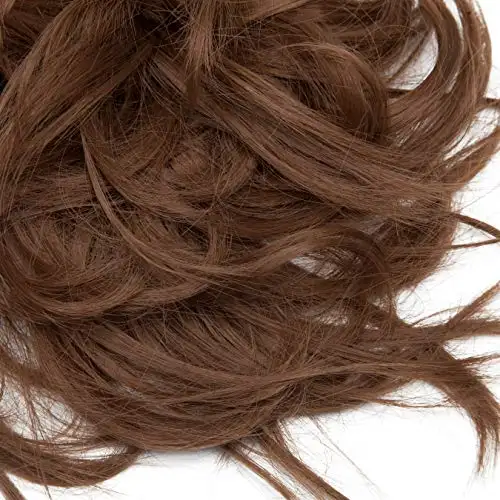 Tousled Wavy Hairpiece Bun Scrunchie Hair Wrap - Image 27