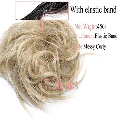 Tousled Wavy Hairpiece Bun Scrunchie Hair Wrap - Image 36