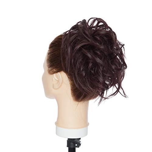 Tousled Wavy Hairpiece Bun Scrunchie Hair Wrap - Image 44