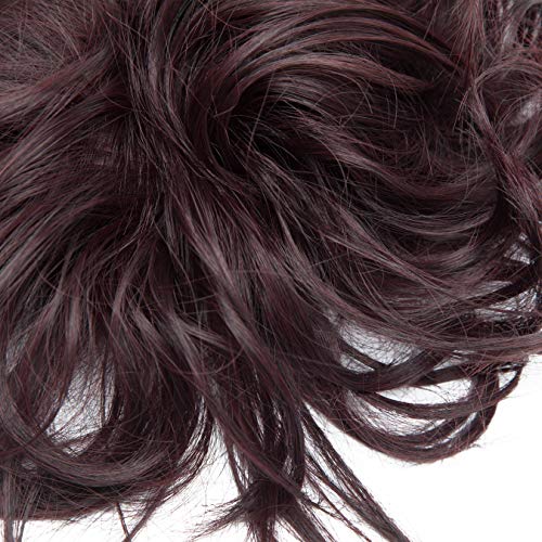 Tousled Wavy Hairpiece Bun Scrunchie Hair Wrap - Image 45