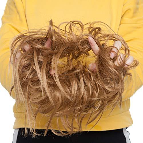 Tousled Wavy Hairpiece Bun Scrunchie Hair Wrap - Image 51