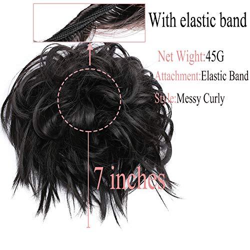 Tousled Wavy Hairpiece Bun Scrunchie Hair Wrap - Image 65