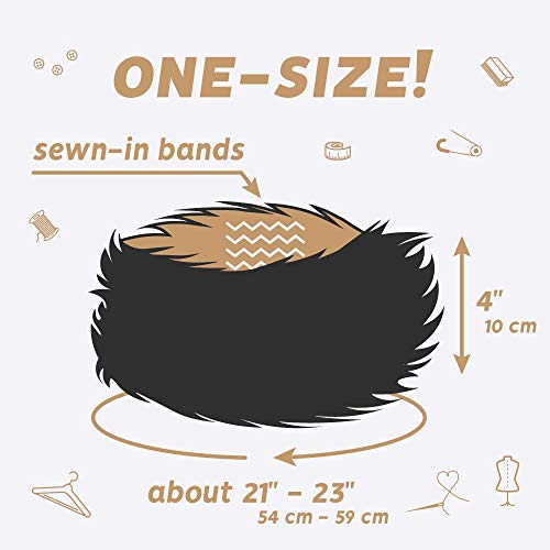 Velvet Faux Fur Ear Warmer Winter Headband - Image 4