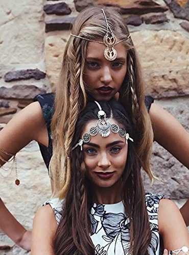 Vintage Metallic Rhinestone Head Chain