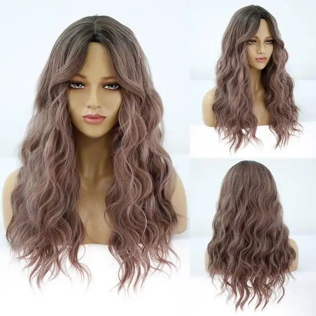 Wavy Heat Resistant wig with Middle Part