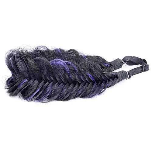 Wide Fishtail Braided Headband Elastic Stretch Hairpiece - Image 11