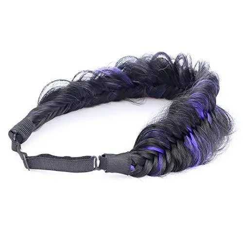 Wide Fishtail Braided Headband Elastic Stretch Hairpiece - Image 12