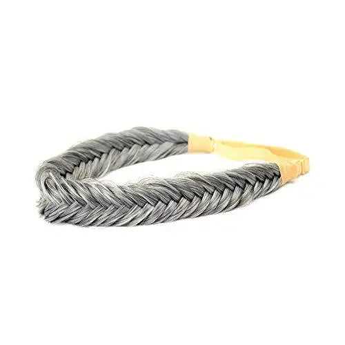 Wide Fishtail Braided Headband Elastic Stretch Hairpiece - Image 18