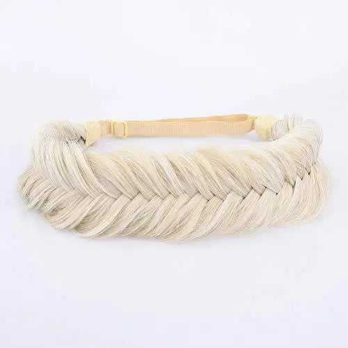 Wide Fishtail Braided Headband Elastic Stretch Hairpiece - Image 25
