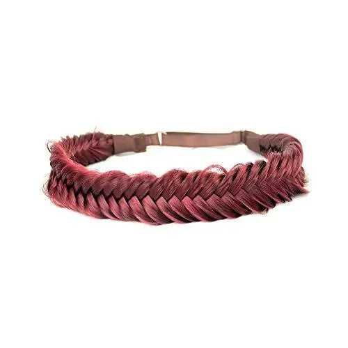 Wide Fishtail Braided Headband Elastic Stretch Hairpiece - Image 34