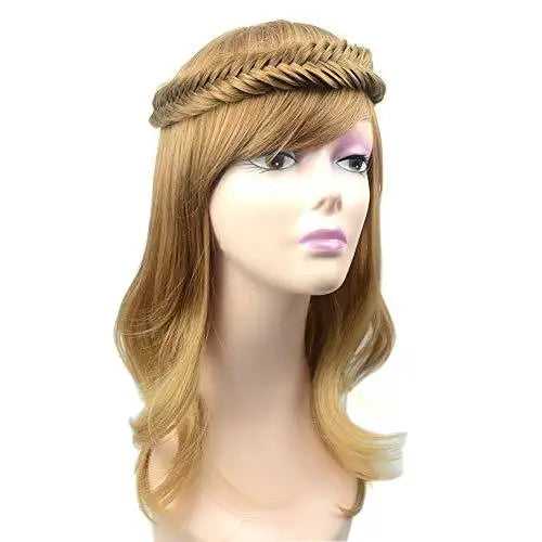 Wide Fishtail Braided Headband Elastic Stretch Hairpiece - Image 39