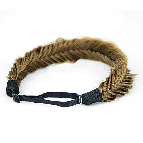 Wide Fishtail Braided Headband Elastic Stretch Hairpiece - Image 48
