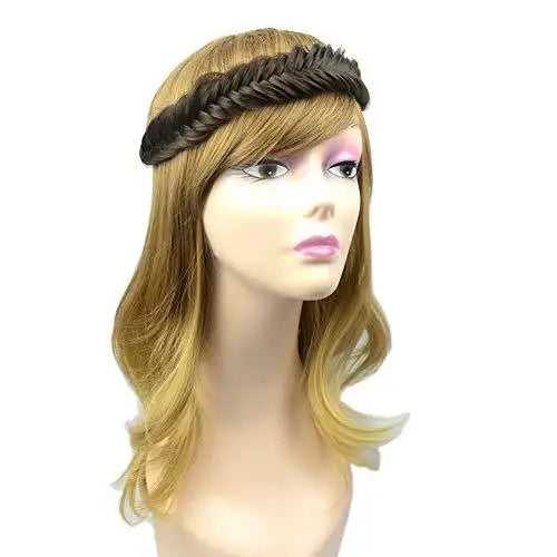 Wide Fishtail Braided Headband Elastic Stretch Hairpiece - Image 5