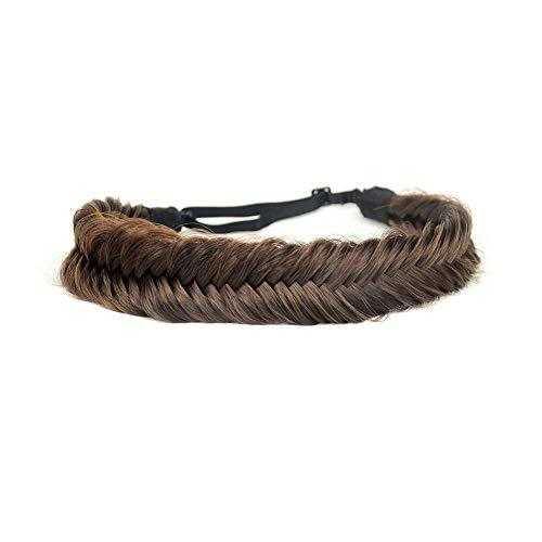Wide Fishtail Braided Headband Elastic Stretch Hairpiece - Image 50