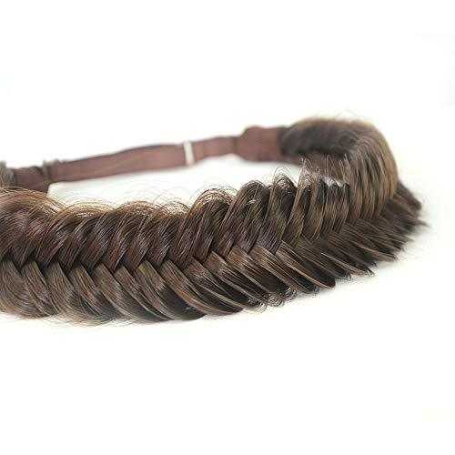 Wide Fishtail Braided Headband Elastic Stretch Hairpiece - Image 54