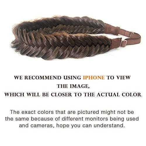 Wide Fishtail Braided Headband Elastic Stretch Hairpiece - Image 55