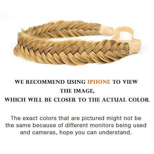 Wide Fishtail Braided Headband Elastic Stretch Hairpiece - Image 63