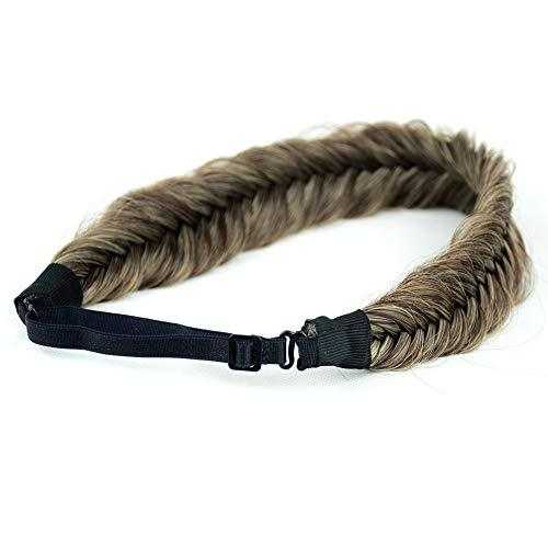 Wide Fishtail Braided Headband Elastic Stretch Hairpiece - Image 68