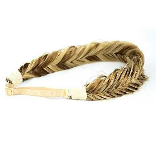 Wide Fishtail Braided Headband Elastic Stretch Hairpiece - Image 8